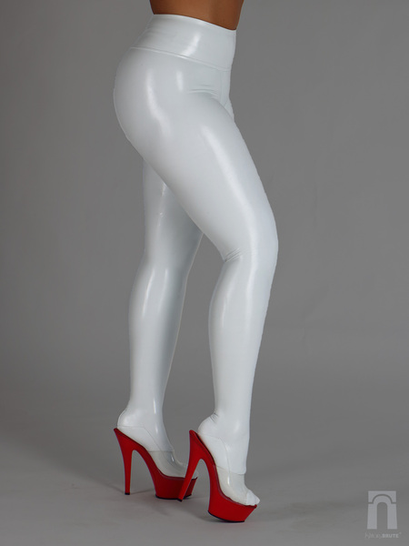  White Latex Legging - Tailored | Ishtar&Brute