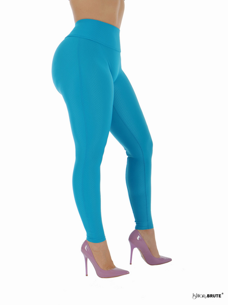 Brandy: Bondi Blue Jacquard  Legging - Tailored| Ishtar&Brute