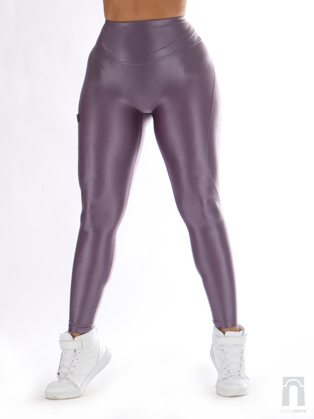 Purple Satin Gloss Legging - Tailored | Ishtar&Brute