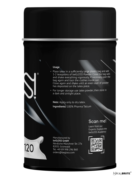 beGloss Talcum Powder 120g for Latex - Smooth, Fragrance-Free, Long-Term Latex Storage