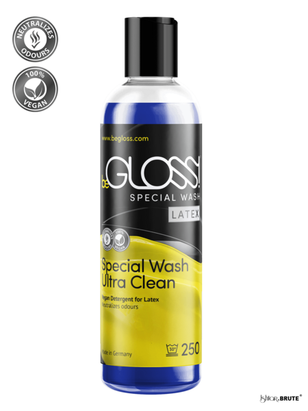 beGloss Special Wash for Latex - Fast, Gentle Cleaning Solution for Latex Clothing