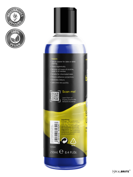 beGloss Latex Cleaner - Special Wash Formula for Efficient, Residue-Free Cleaning