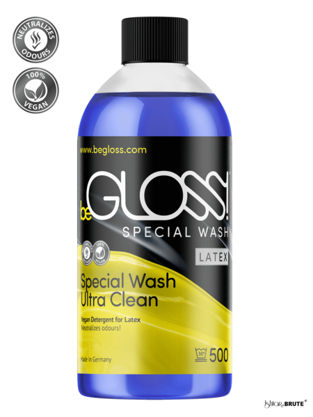 beGloss Special Wash for Latex - Fast, Gentle Cleaning Solution for Latex Clothing