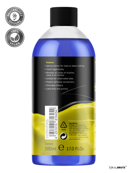 beGloss Latex Cleaner - Special Wash Formula for Efficient, Residue-Free Cleaning
