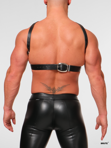 Dean Body Harness, back view, showing the adjustable buckle at the back.