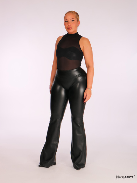 Fake Leather Flare Pants - Custom Made | Ishtar&Brute